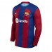 Tanie Strój piłkarski Barcelona Koszulka Podstawowej 2023-24 Długie Rękawy